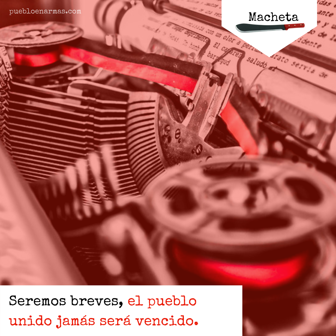 Seremos breves, el pueblo unido jamás será vencido.