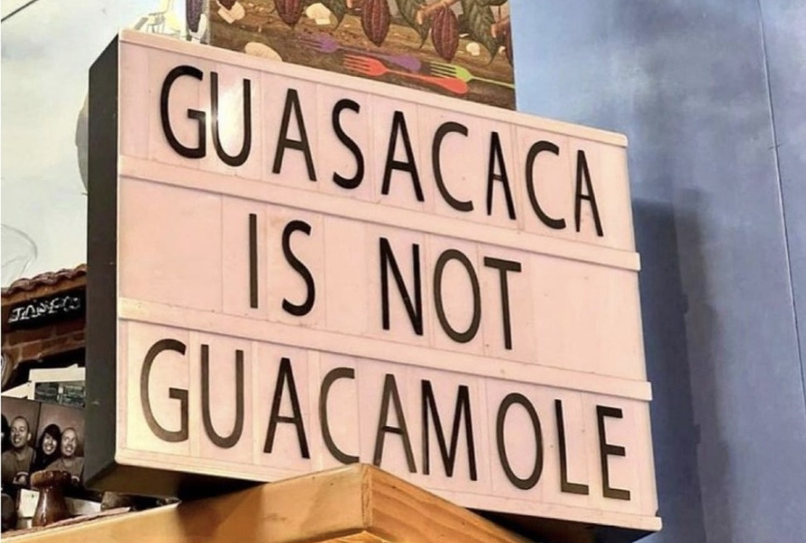 Guasacaca is not guacamole.