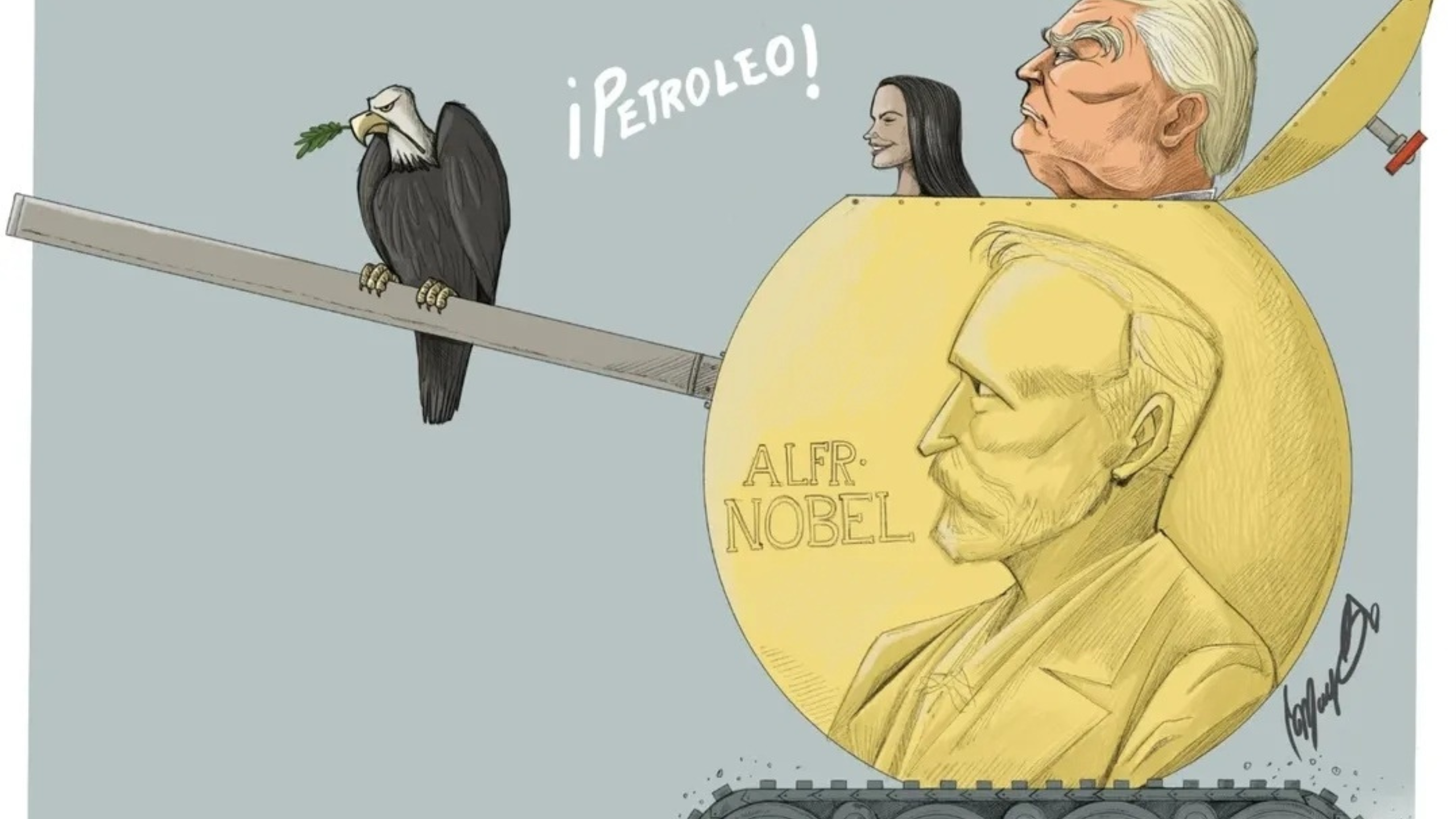 El Nobel de la Paz como arma, el cambalache que premia la guerra.